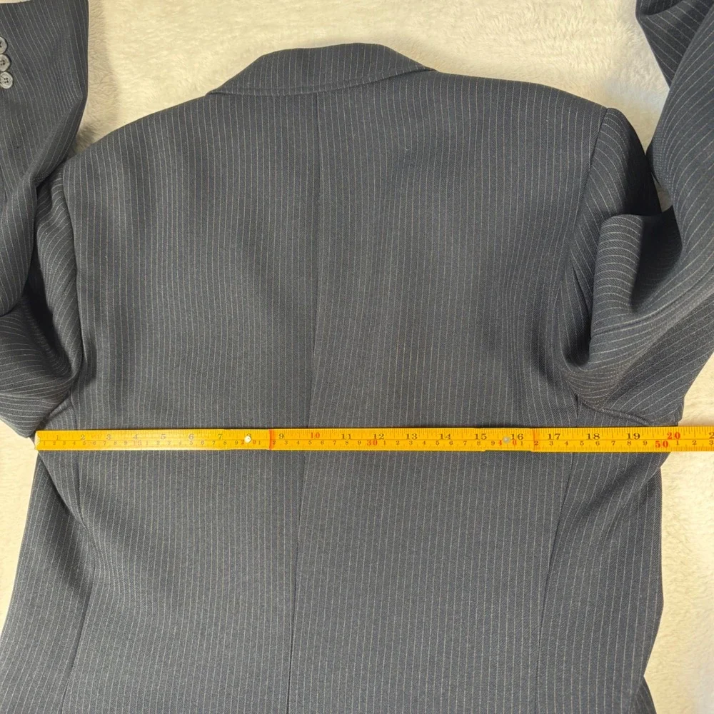 Levi's Action Suits Blazer Mens 40‎ Navy Blue Excellent Pinstripe Two-Button